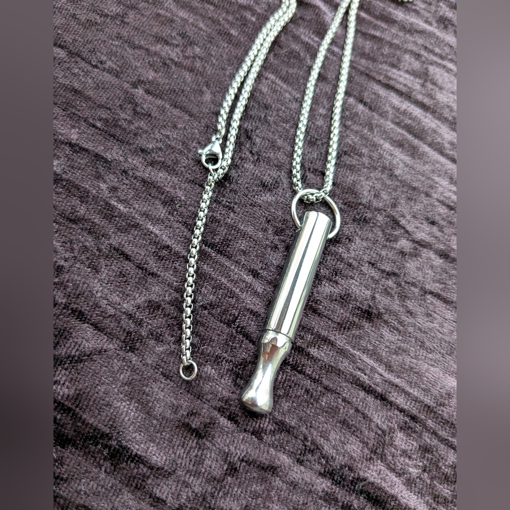 Unisex Stainless Calm Breathing Necklace - Picture 9 of 16
